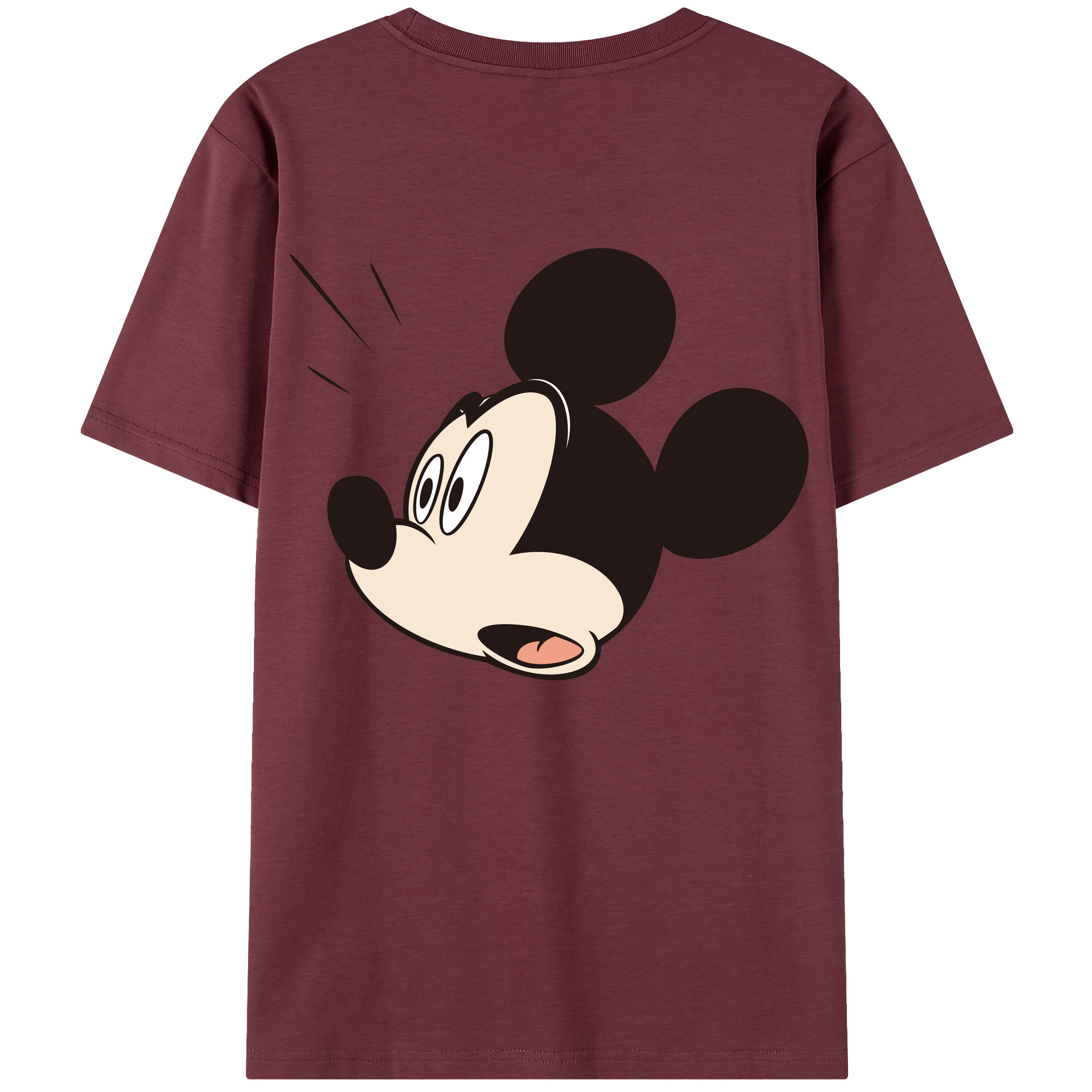 （画像用） ミッキーマウス Mickey Mouse 綿100％半袖Tシャツ（背面プリント）